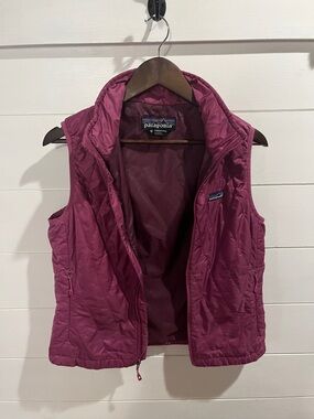 Patagonia Women's Quilted Vest in Deep Berry Plum